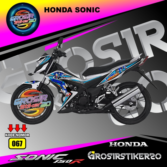 STRIPING VARIASI HONDA SONIC 150 MOTIF SONIC / STIKER MOTOR / STIKER VARIASI