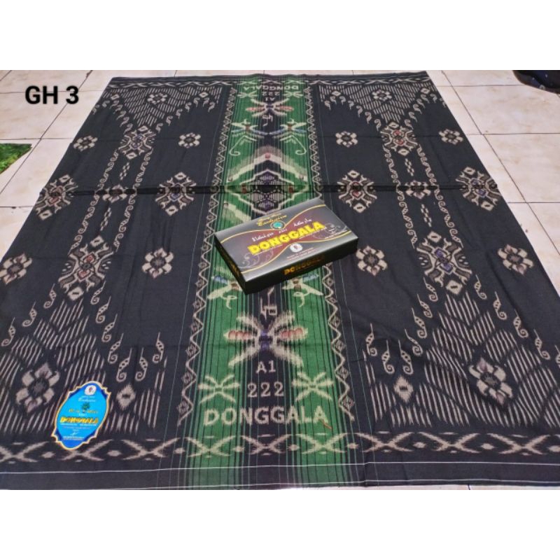 COD Sarung DONGGALA Gradasi Hitam ORI murah meriah