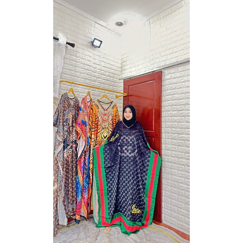 Kaftan sutra silk original adem & halus