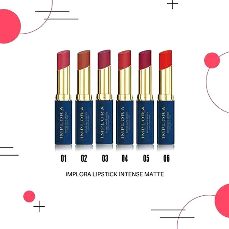 IMPLORA Intense Matte Lipstick Long Lasting Finish Original BPOM