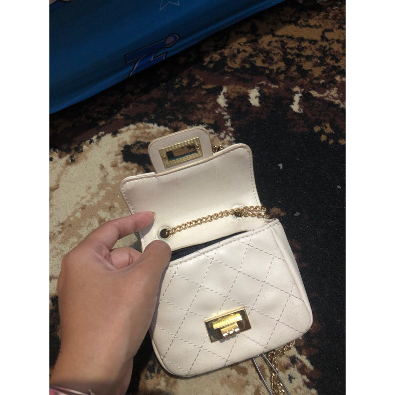 MINISO Tas Selempang Wanita Tas Selempang Import rantaiCrossbody Bag Tas Original Wanita HitamTas Ba