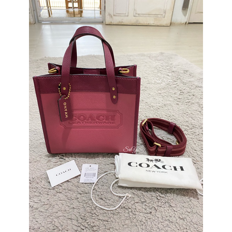 [ PRELOVED ] COACH FIELD TOTE 22 IN COLORBLOCK ORIGINAL BUTIK ❗️BACA DESKRIPSI❗️