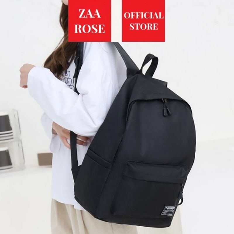 ZAAROSE Tas Ransel Wanita Tas Besar Tahan Air Kanvas Import Branded
