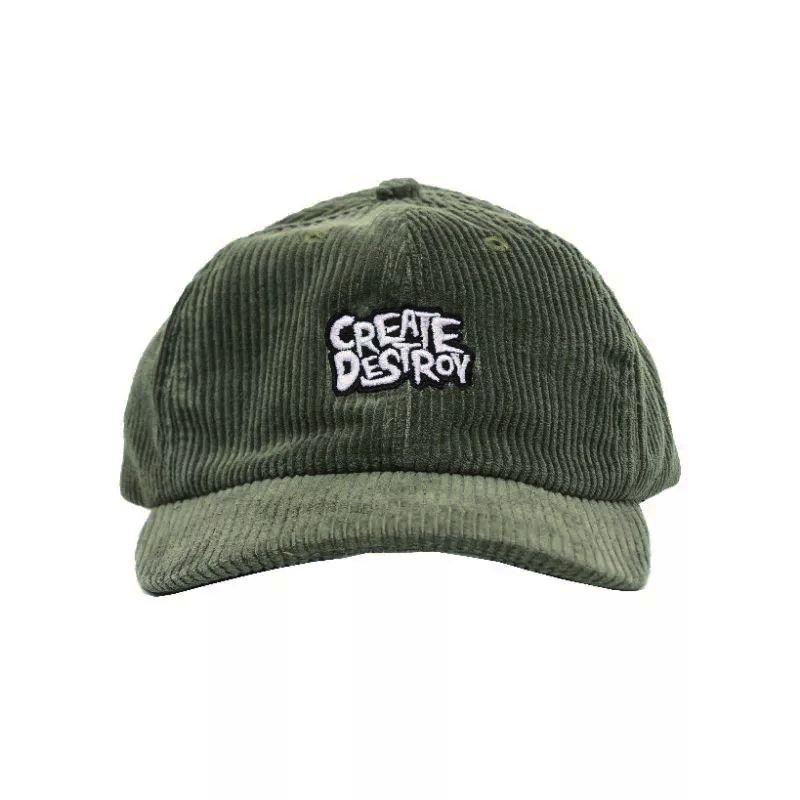 Topi Corduroy Omidoki Topi Baseball Caps Ijo Army