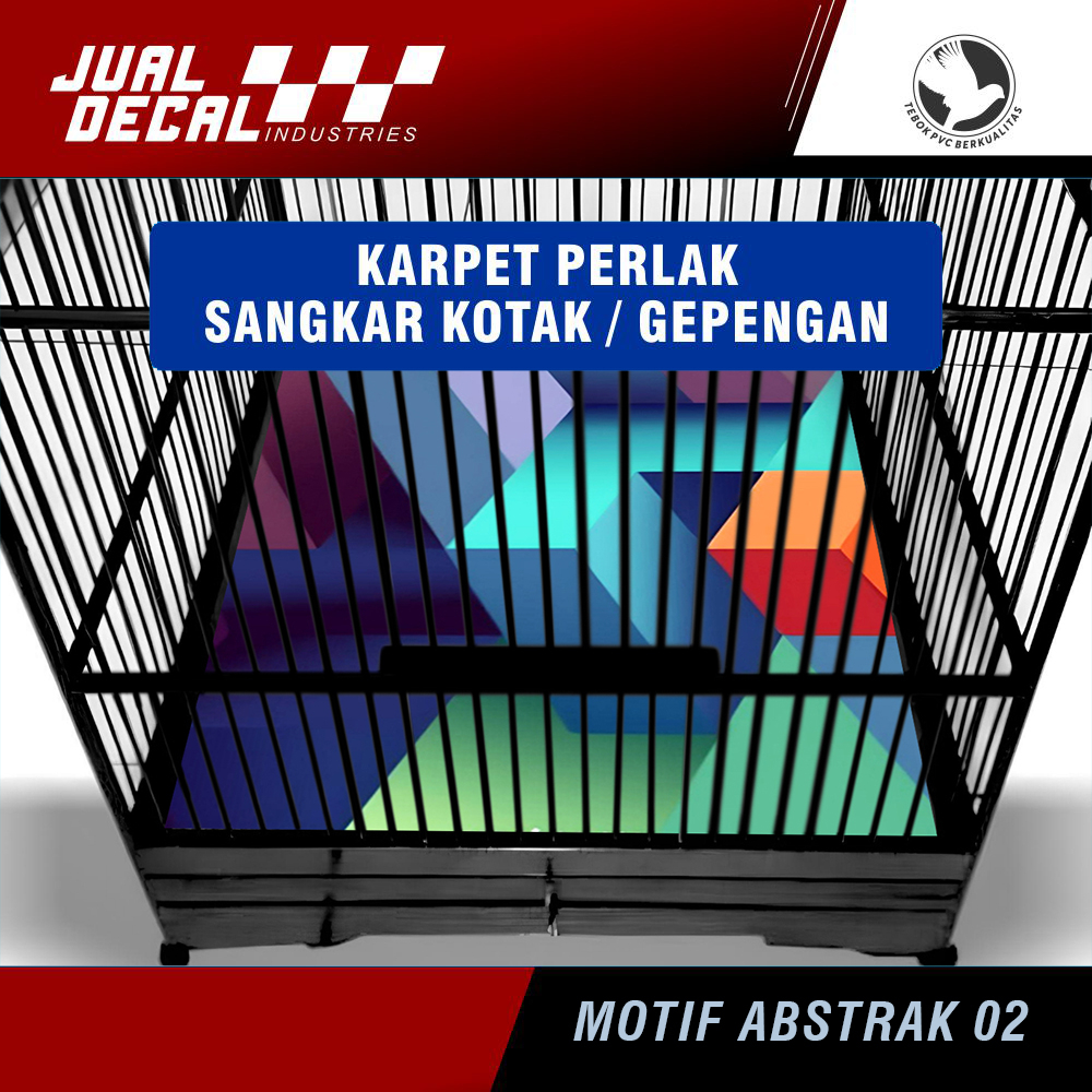 Karpet Alas Lantai Sangkar Kotak Motif ABSTRAK No 03 Perlak Kandang Gepengan KOSAN EBOD ORIQ
