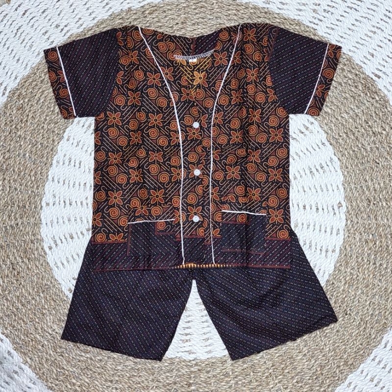 [NEW!!] Setelan Anak Batik Solo Ukuran O - XL Umur -1Tahun s.d 6/7 tahun