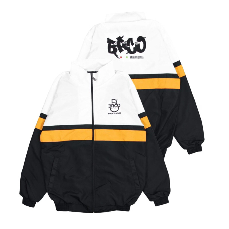 BRCO Jaket Retro Sport Pria Dan Wanita M L XL