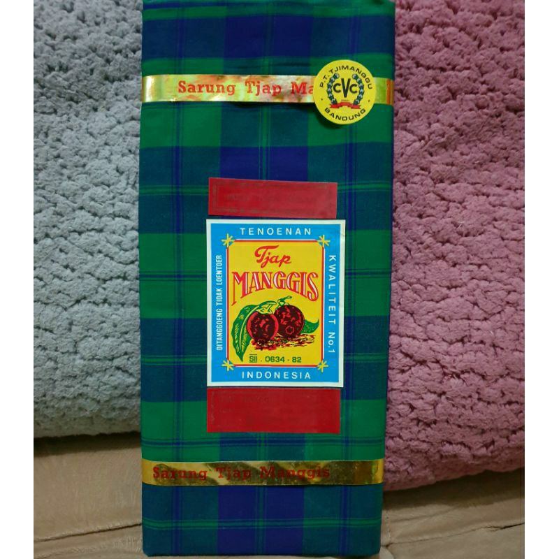 SARUNG MANGGIS CVC JADUL ORIGINAL 100% (HIJAU)