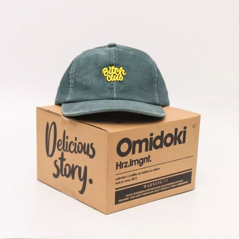 Omidoki Topi Corduroy Baseball Hat Polo Caps Topi Distro Pria