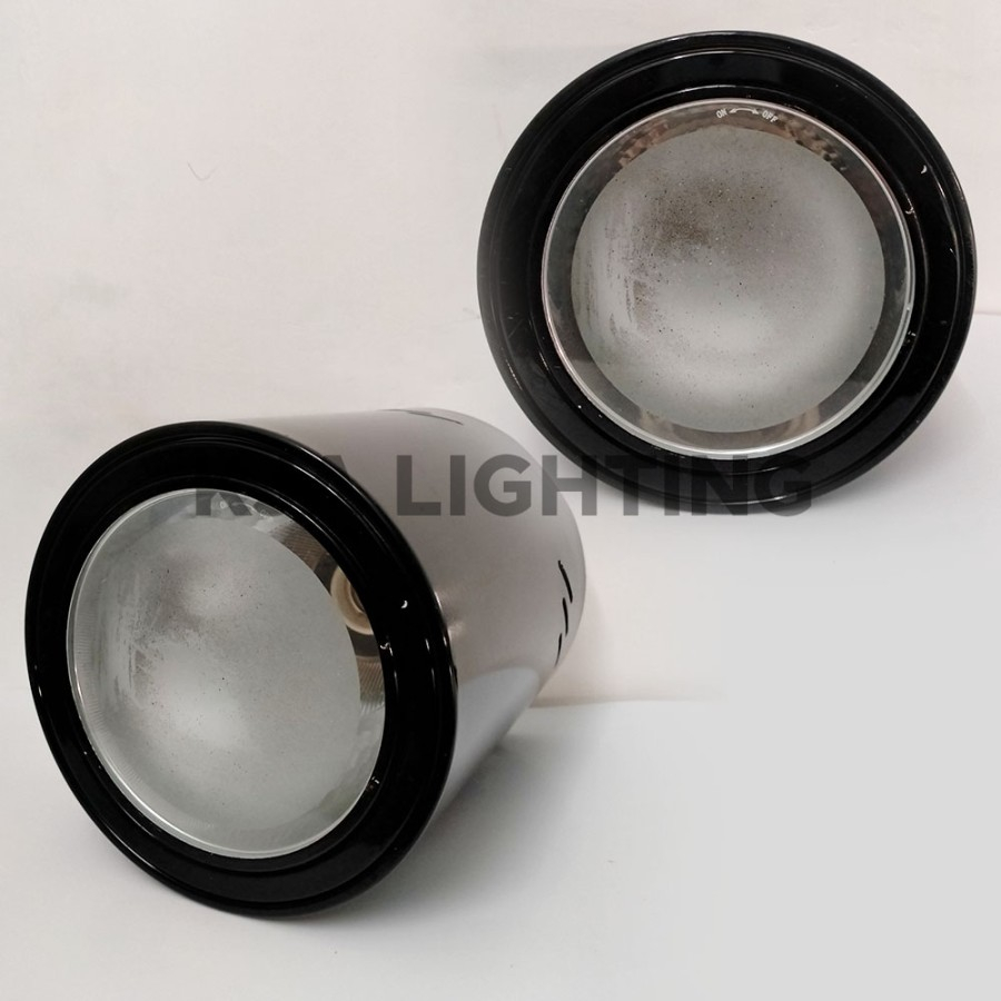 Downlight Outbow OB Bulat Hitam/Putih 5in 5 inch DJ-501B Tutup kaca