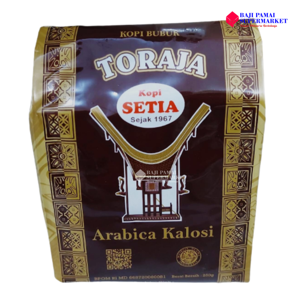 

Kopi Bubuk Toraja Kopi Setia Arabica Kalosi 250gr