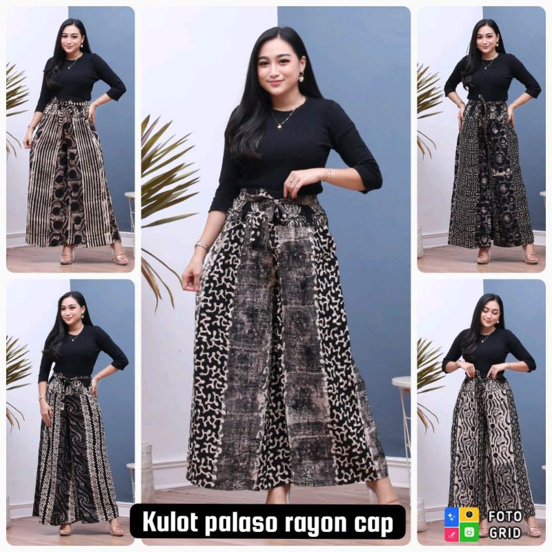 kulot palaso rayon celana batik rayon