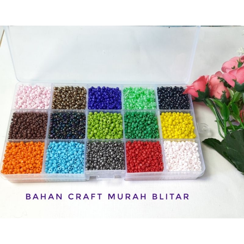 Manik Pasir 6/O/Manik Bahan Gelang/Manik Beads