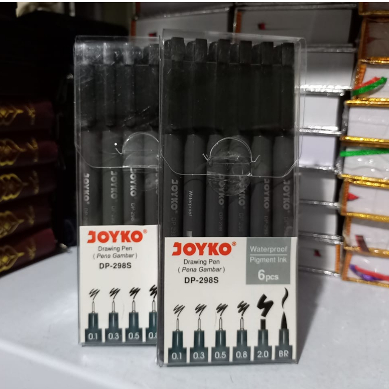 Drawing Pen Joyko DP-298S Set 6 Pcs / Pena Gambar Joyko DP-298S