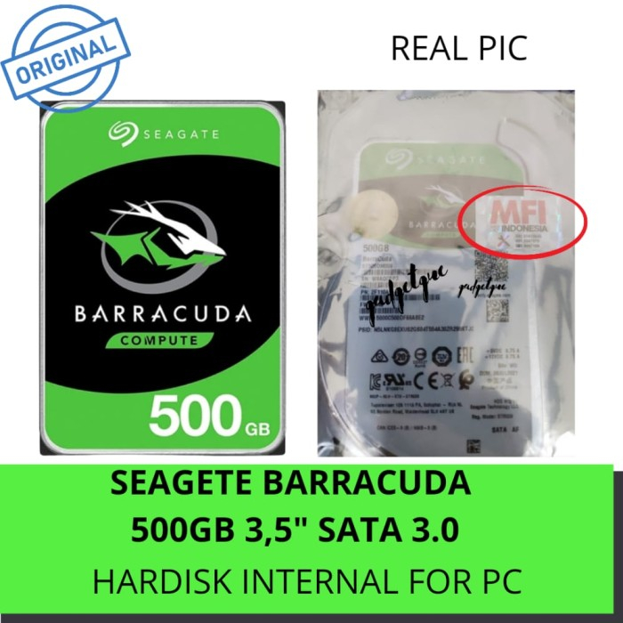 hardisk hdd pc SEAGATE Barracuda 500GB 3.5 SATA 3.0 Hardisk Internal original murah harfis seagate 5