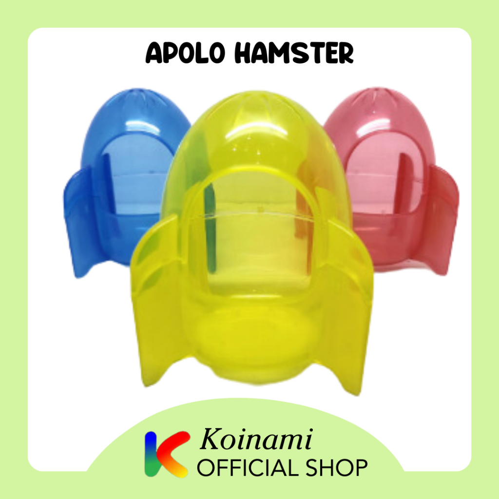 Apolo Hamster - Rumah Hamster Apolo - Tempat Mandi Hamster Apolo - Aksesoris Hamster