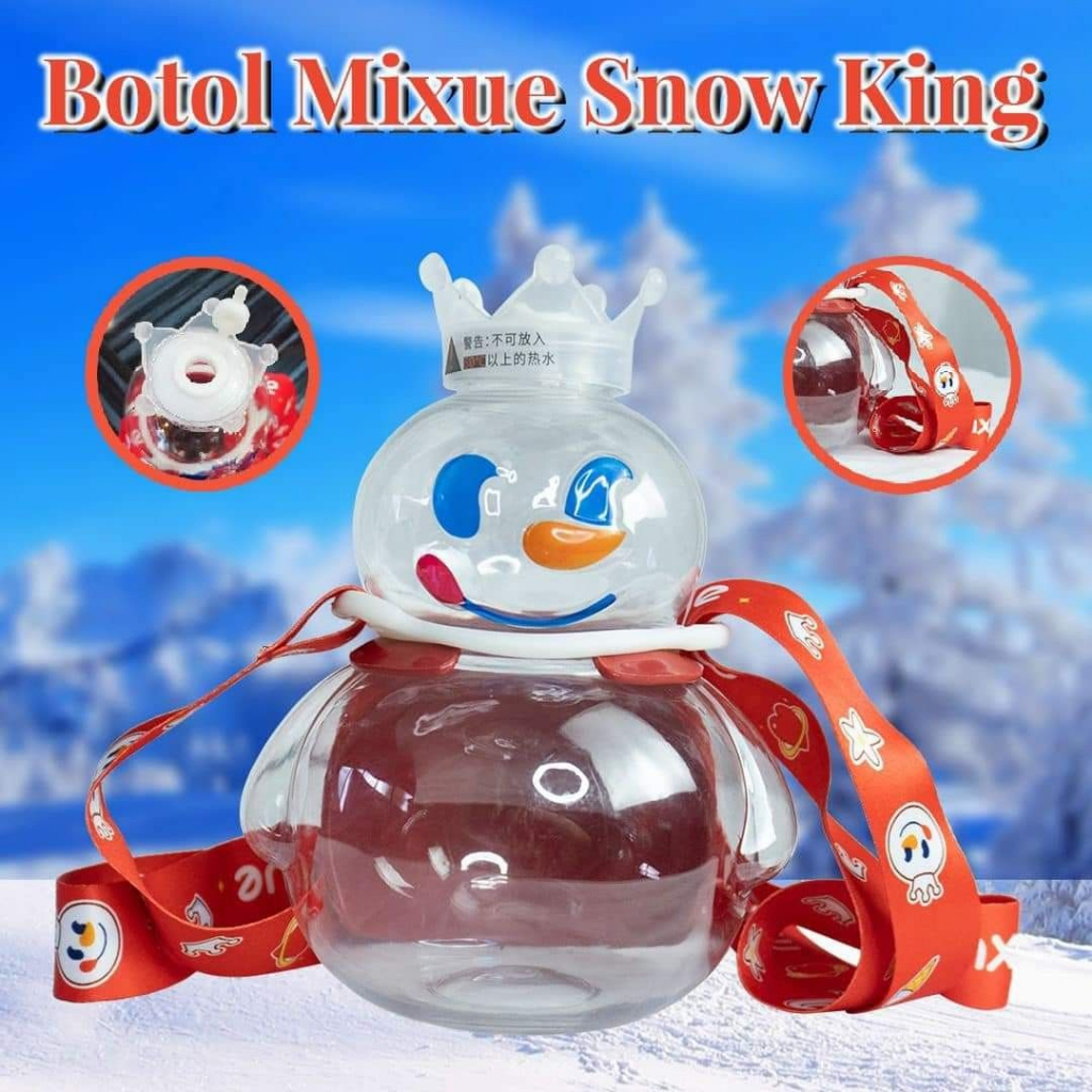 TUMBLER BOTOL MINUM MIXUE SNOW KING ORIGINAL MIXUE