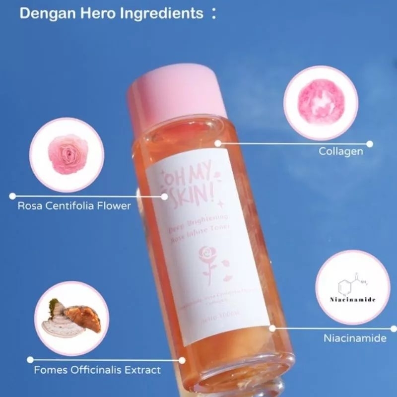 [DIST.MEDAN]BPOM DEEP BRIGHTENING CALMING HYDRATING NIACINAMIDE COLLAGEN ALLAINTON  ROSE INFUSE PETAL TONER DEMGAN PETAL MAWAR OHMYSKIN SKINCARE OFFICIAL NPURE ID OFFICIAL CAMILLE CAMILE BEAUTY SUNSCREEN AZARINE SKINCARE OFFICIAL