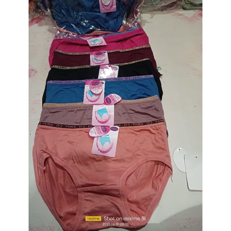 celana dalam wanita fema lusinan.cd fema 12pcs