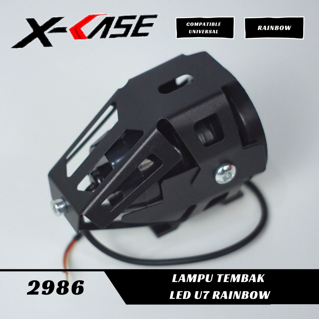 Lampu Tembak Sorot Lampu Tembak Led U7 Rainbow X-Case Universal