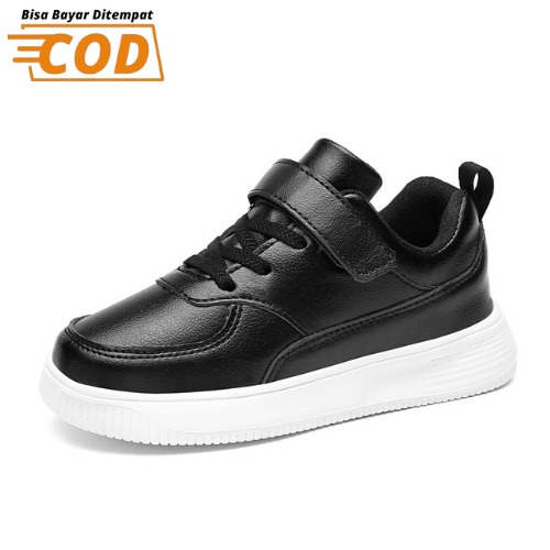 SH2309 Sepatu SCHOL sekolah anak TK SD SMP SMA Sepatu Kets Hitam Sekolah Sepatu Kets Anak Sepatu Sneakers Anak Import Size 26-39 untuk anak usia 3 tahun sd 15 tahun