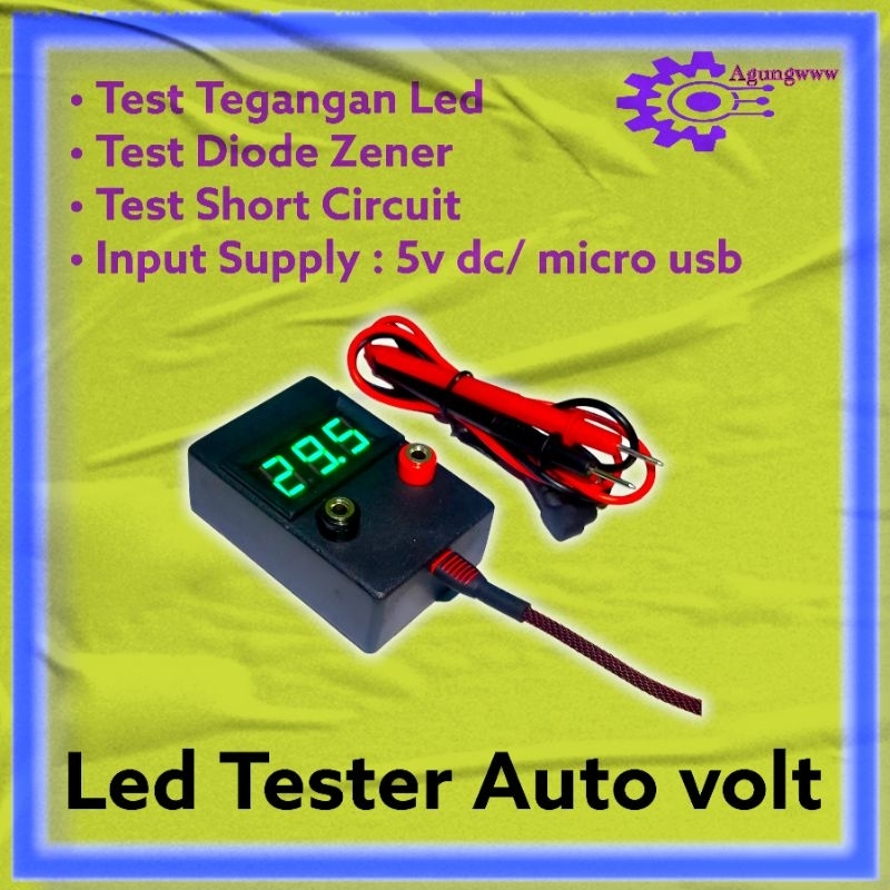 Led tester auto volt alat tes led,backlight dan diode zen