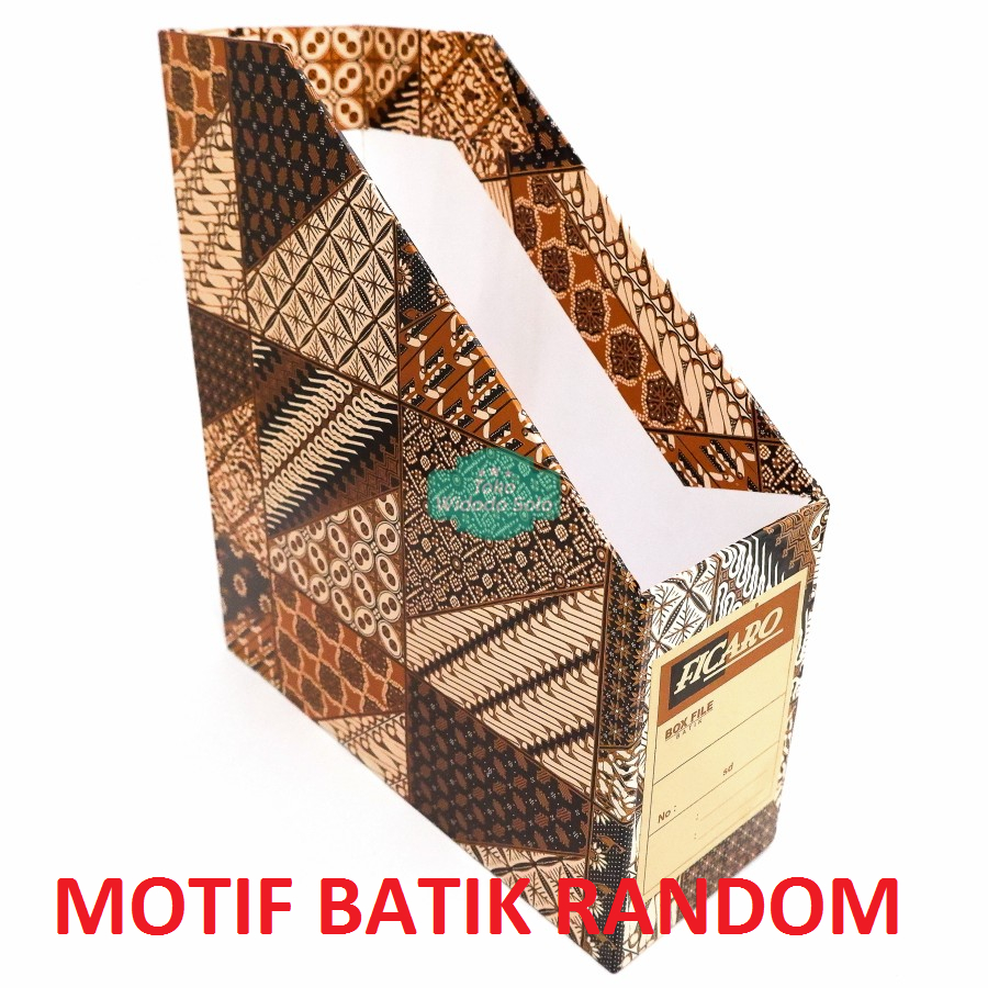 

Box File Batik Ficaro Folio Kardus (Magazine File) 28x25,5x9cm - 1 Buah