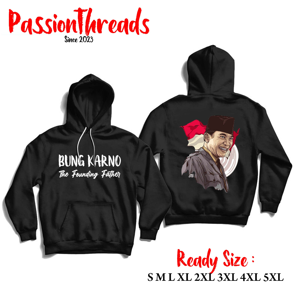 JAKET SOEKARNO BUNG KARNO HOODIE S M L XL 2XL 3XL 4XL 5XL