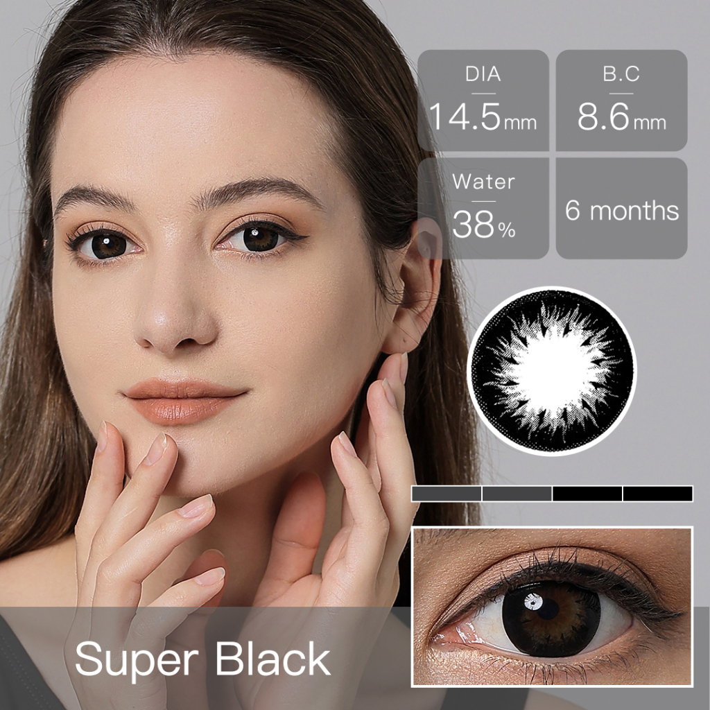 (COD)Softlens magister softlens mata FLORA seri softlens 14.20-14.50mm soflen murah Rose Brown softlens normal