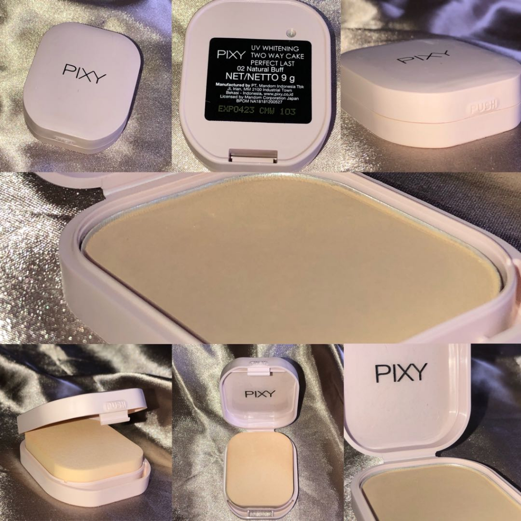 ✿ELYSABETHME✿ PIXY whitening two way cake perfect last refill compect powder dus warna coklat