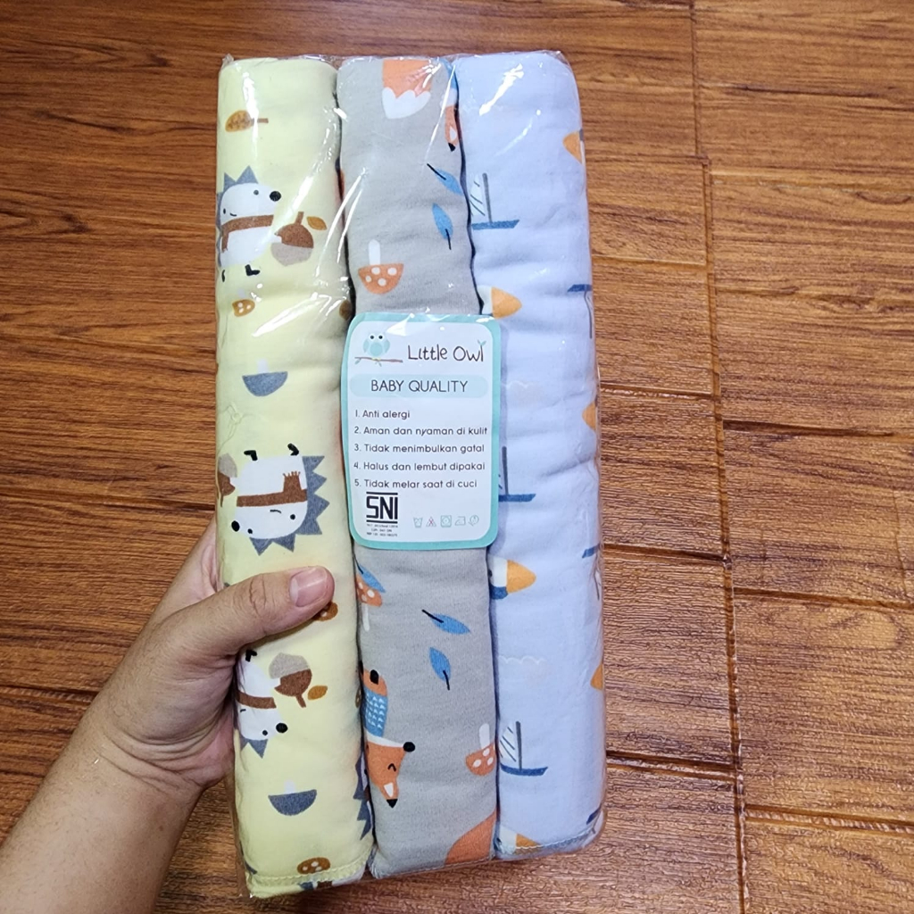 Little Owl Bedong Bayi / Selimut Bayi / Baby Swaddle