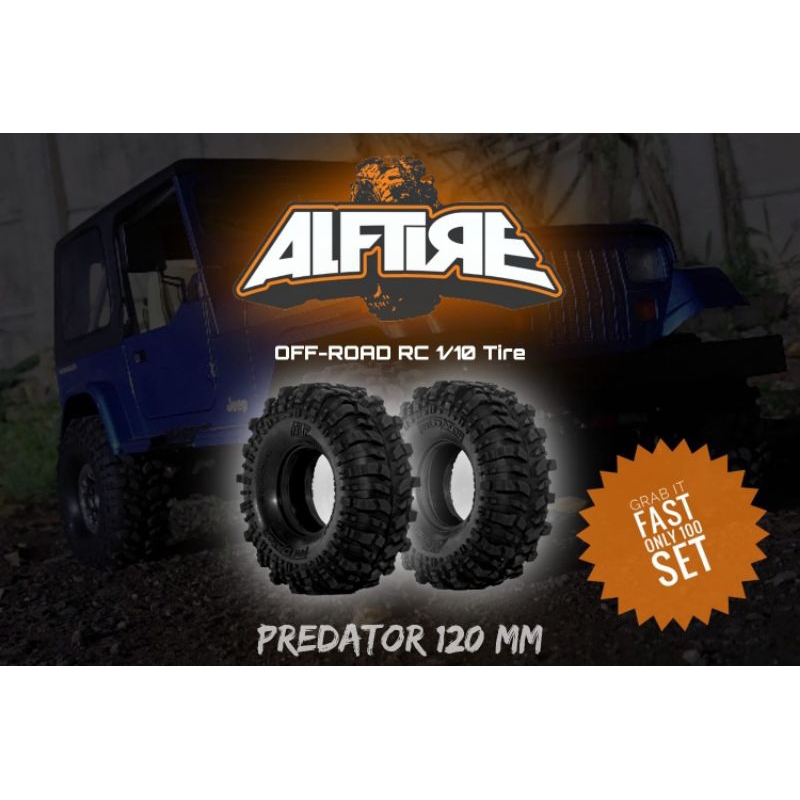 Ban ALF Predator 120mm New Ban ALF PREDATOR 1.9 Inch 120mm 1/10 Rock Crawler TRX4 SCX10 RC4WD RGT