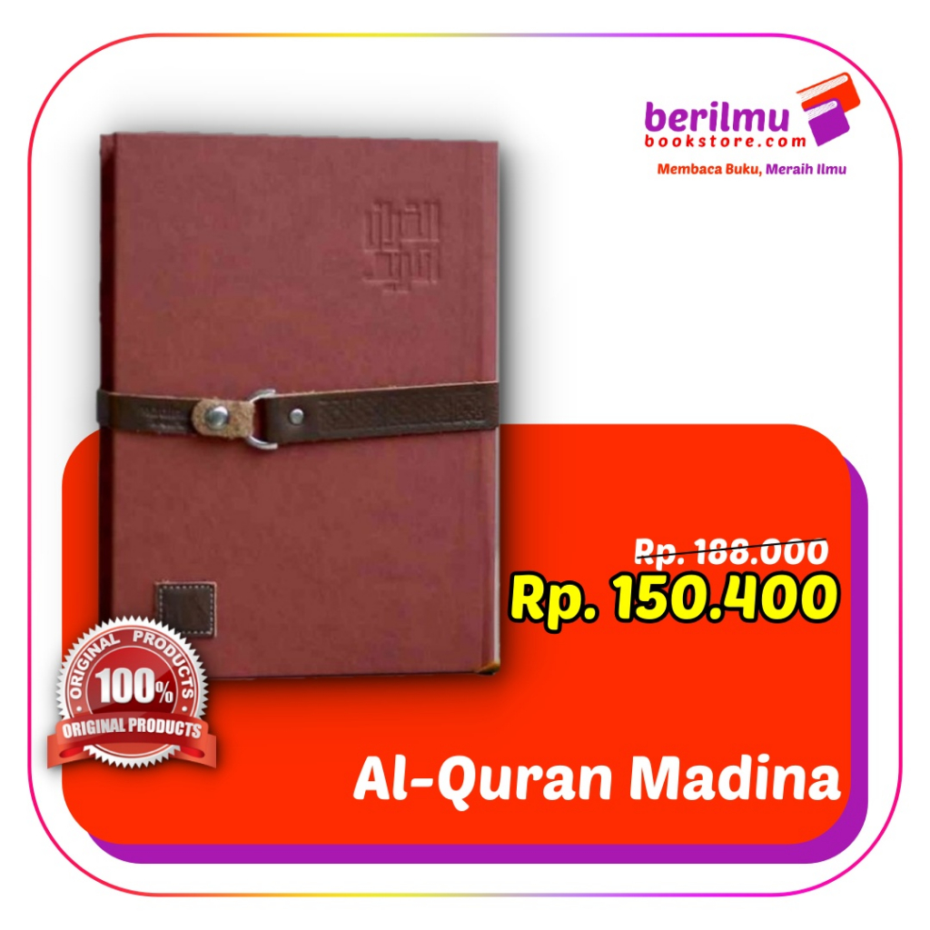 Al-Quran Madina Ar Rasyad Ukuran A5 | Al-Quran Terjemah | Sampul Kanvas | 100% Buku Original | Madin