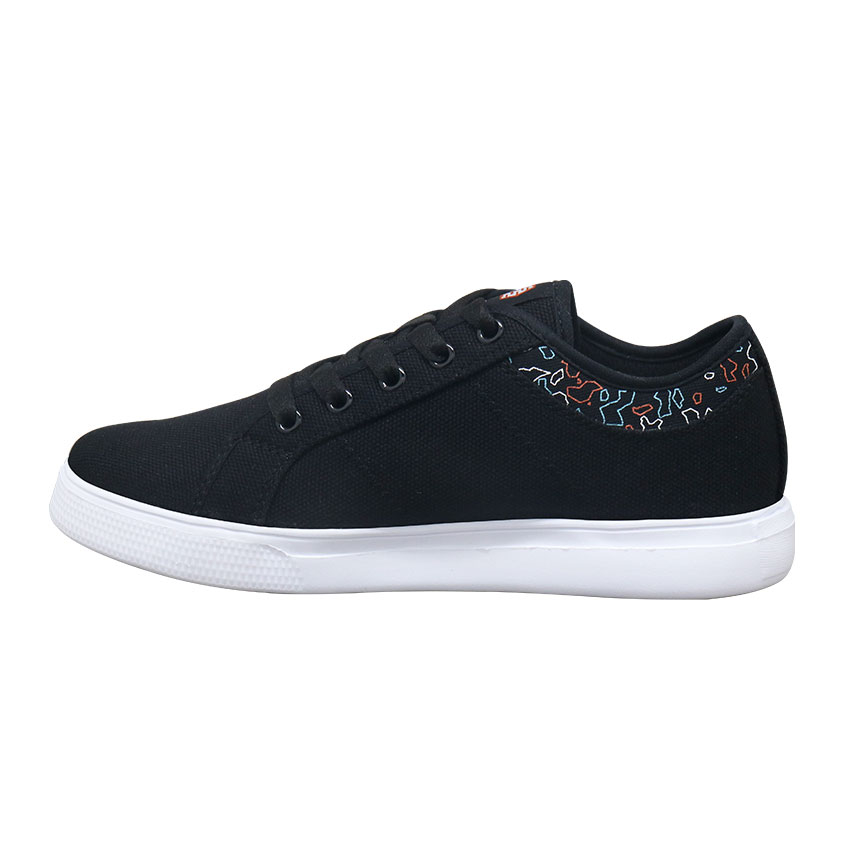 Precise Devan Glow W Sepatu Sneakers Hitam Wanita - Black/White