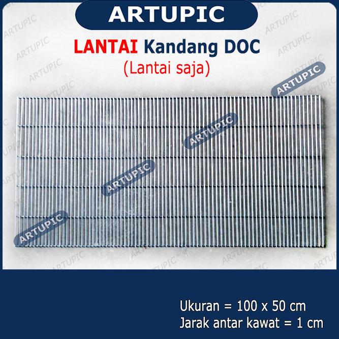 Alas Lantai Bawah Kandang Baterai Ayam DOC Jarak antar kawat 1 cm Artupic