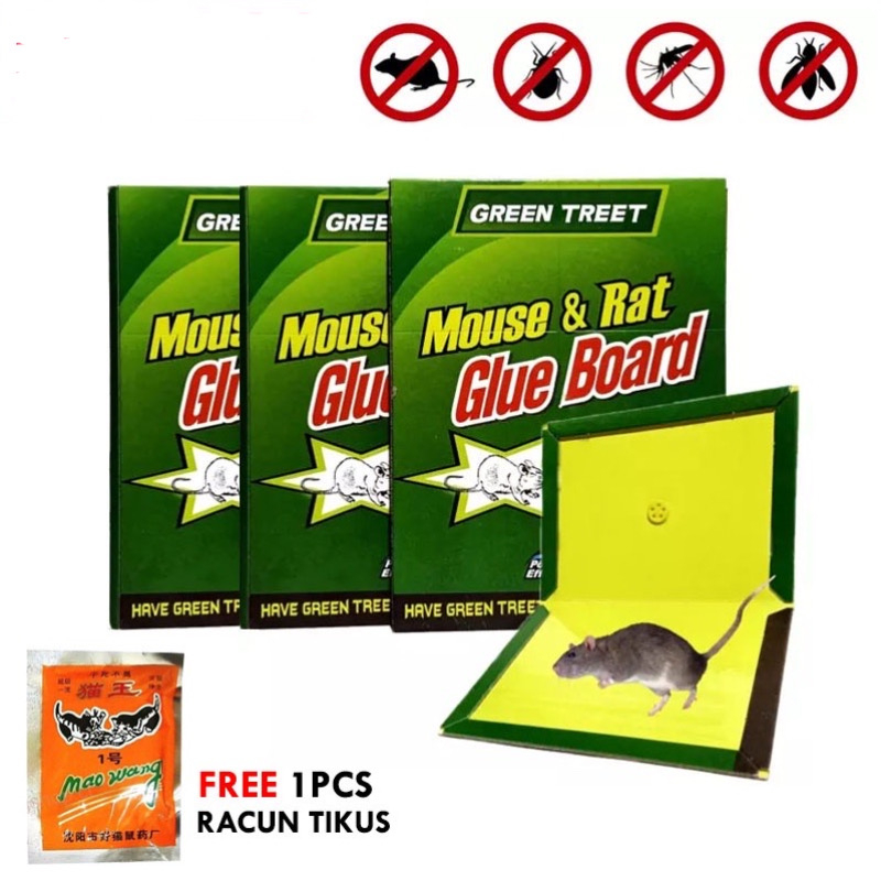 LEM PAPAN PERANGKAP TIKUS CAP GAJAH SUPER LENGKET AMPUH MENANGKAP TIKUS &amp; TDK BERBAU