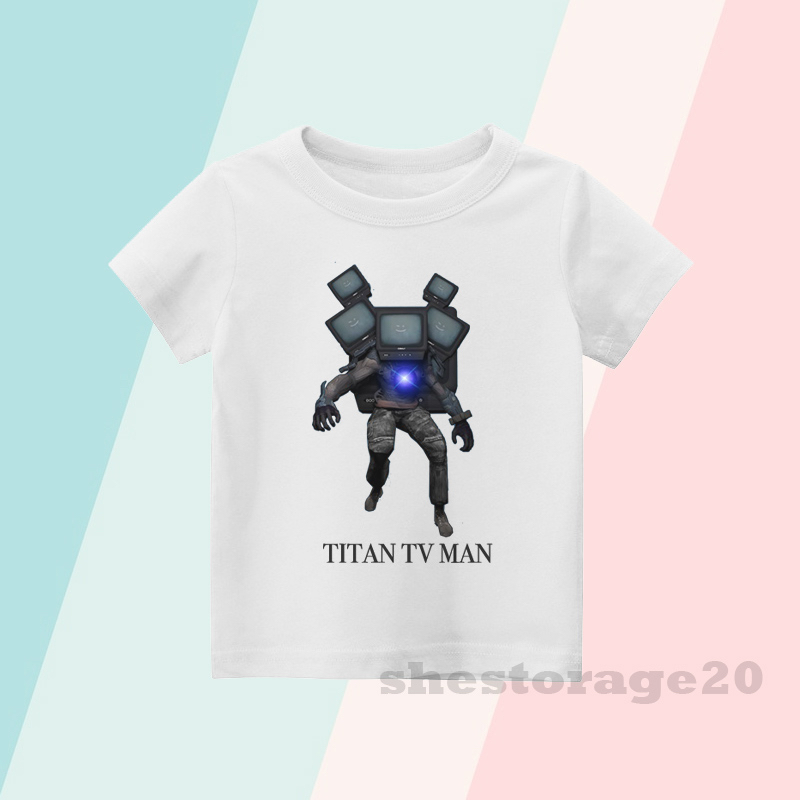 BAJU ANAK KAOS ANAK TITAN TV MAN / MECHA TV MAN GAME SKIBIDI TOILET / PAKAIAN ANAK LAKI-LAKI DAN PER