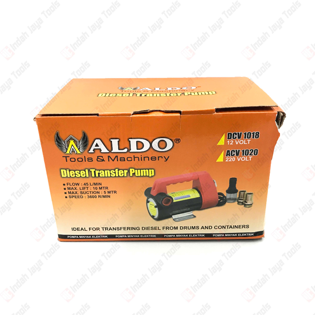 ALDO Pompa Minyak Sedot Elektrik 12V DC - Solar Bensin Oil Diesel Pump