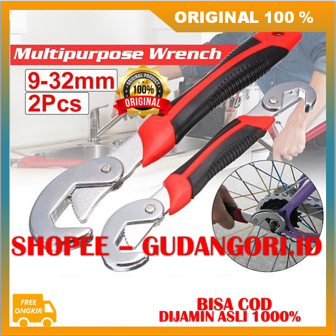 Kunci Inggris Universal Serbaguna Kunci Inggris Serbaguna Multifungsi Alat Perbaikan Alat Rumah Tang