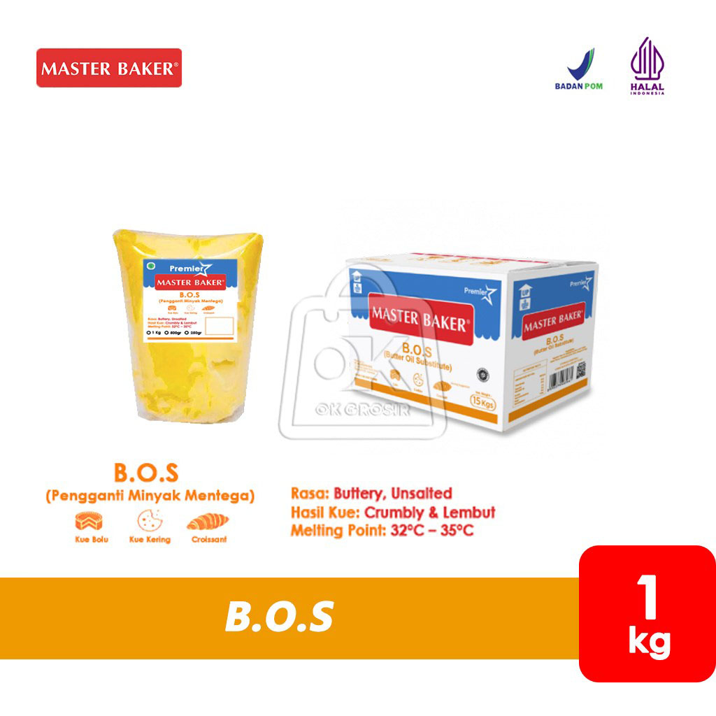 

Butter Oil Substitute BOS Premier Master Baker / Pengganti Minyak Mentega (1 Kg)