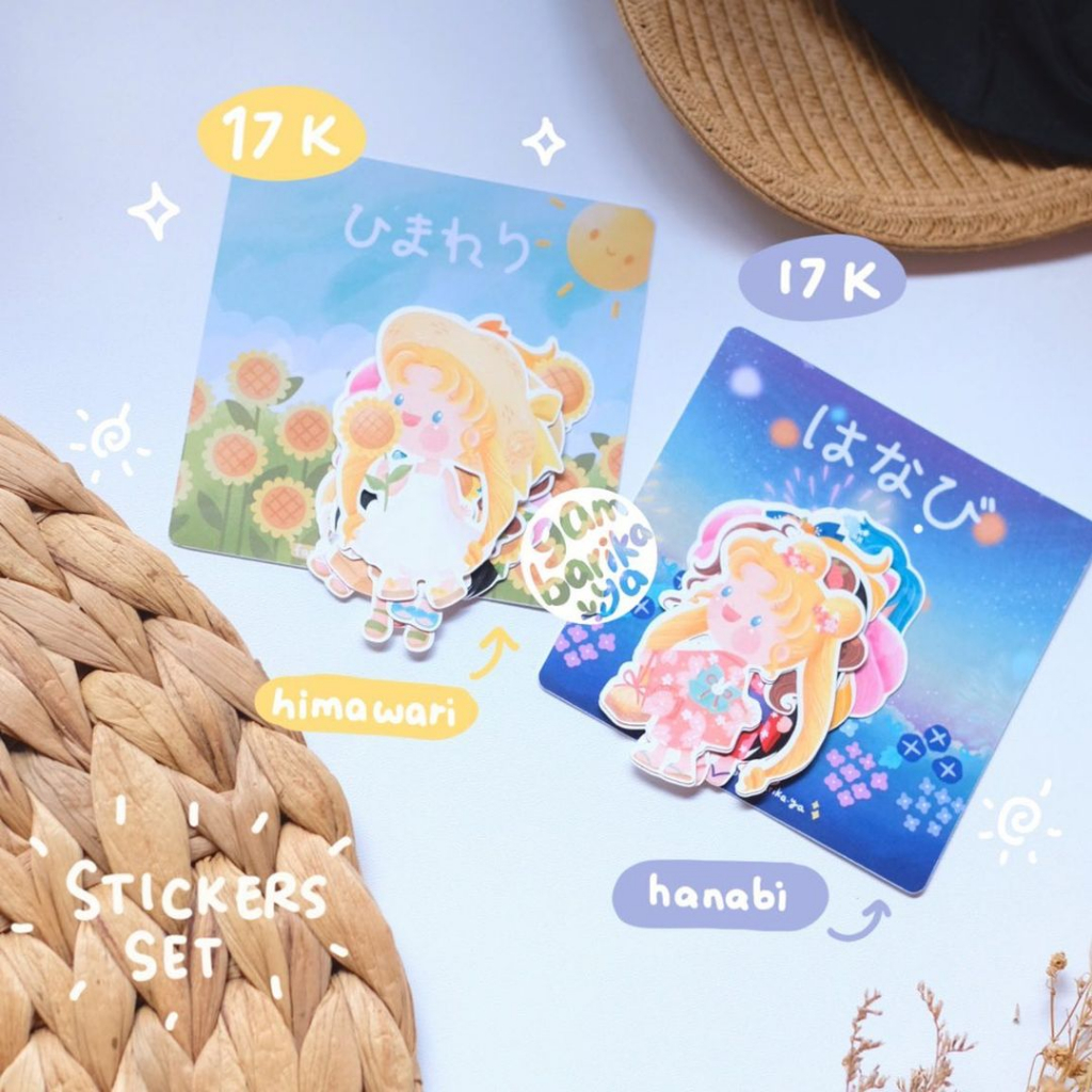 

GAMBARIKA Sailormoon Sticker Pack / Stiker Die Cut Ilustrasi