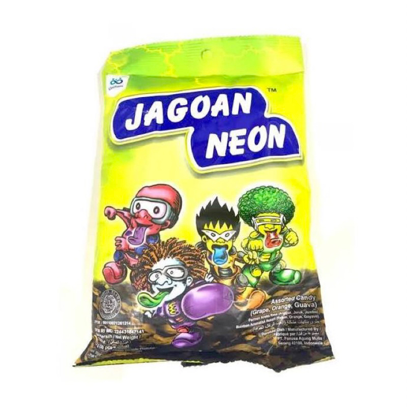 

Permen Cola Candy Super Zuper Jagoan Neon ISI 25 125gr / Permen Anak / Permen Unifam