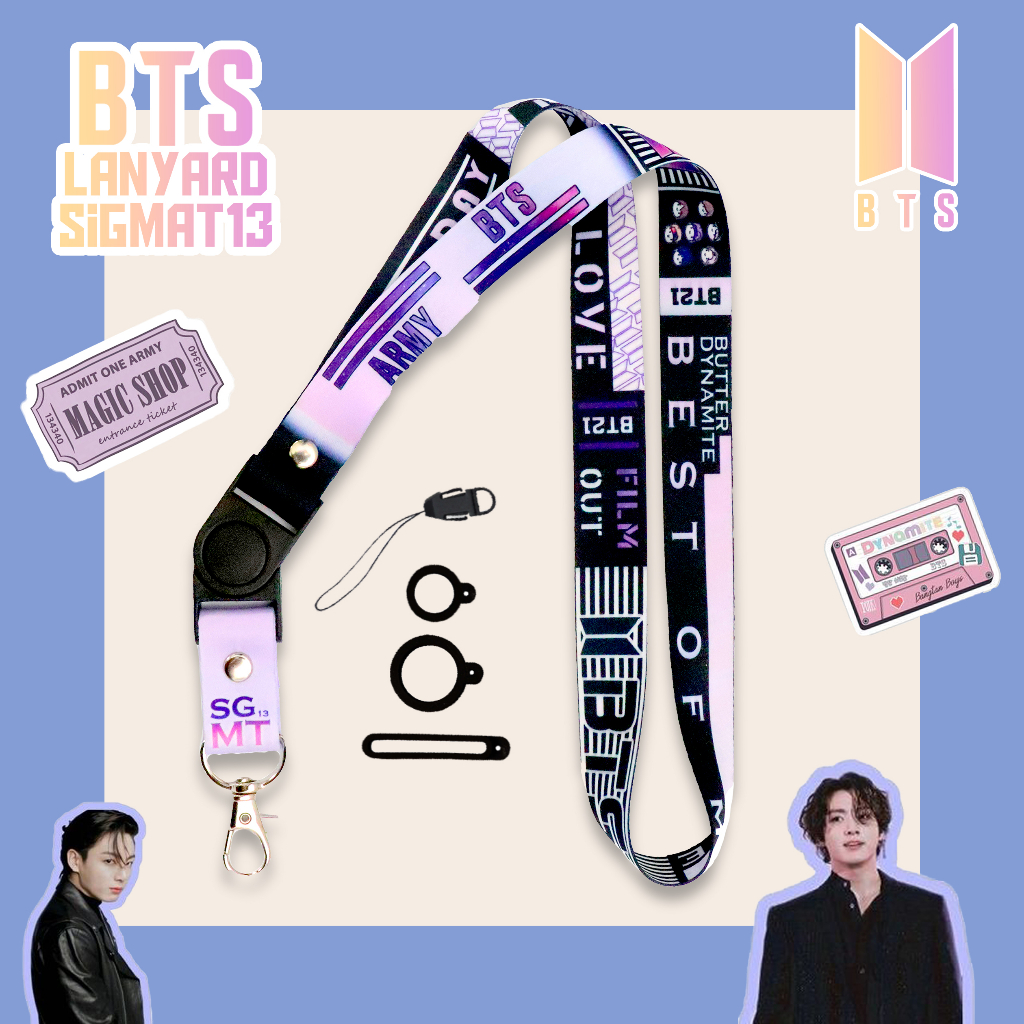 Lanyard BTS Sigmat13 Gantungan id card Printing Kpop Series 2