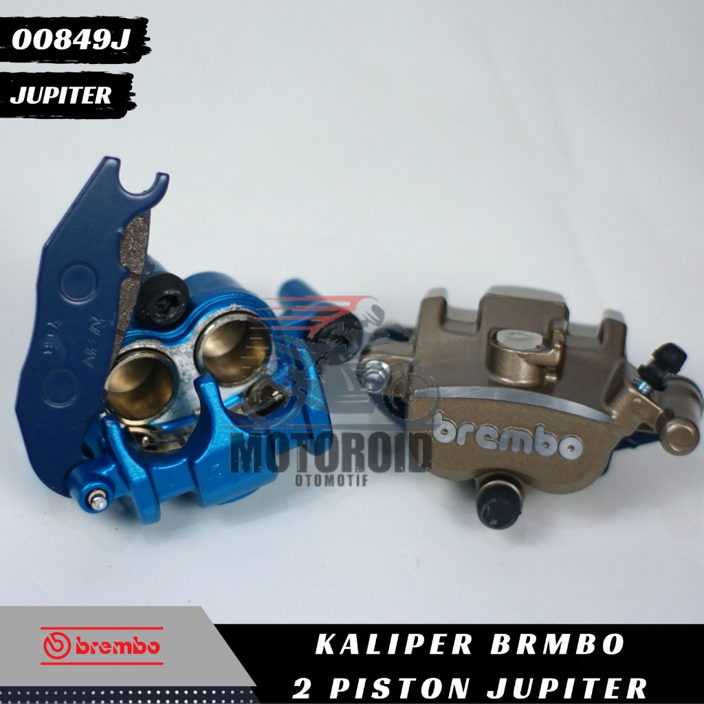 Kaliper Jupiter Z 2P Caliper Samurai Kanan Piston Breket Cnc BRB Colour