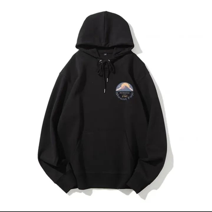 MOUNT FUJI HOODIE SWEATER JAKET TOPI UNISEX L - XXL