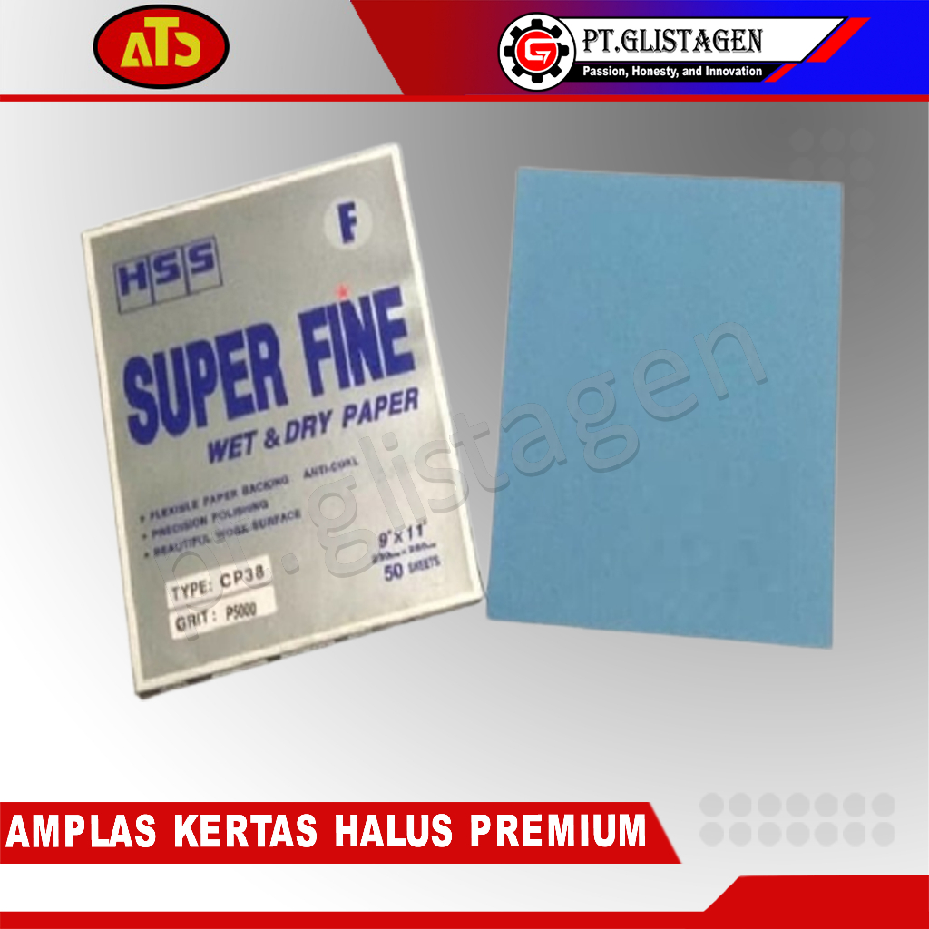 AMPLAS LEMBAR KERTAS PREMIUM SUPER HALUS P5000 / AMPLAS LEMBARAN / AMPLAS KERTAS BASAH DAN KERING