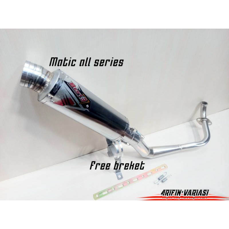 KNALPOT BEST 3 Knalpot Bobokan Full Sytem Beat Karbu Beat pgm fi Beat Deluxe dll