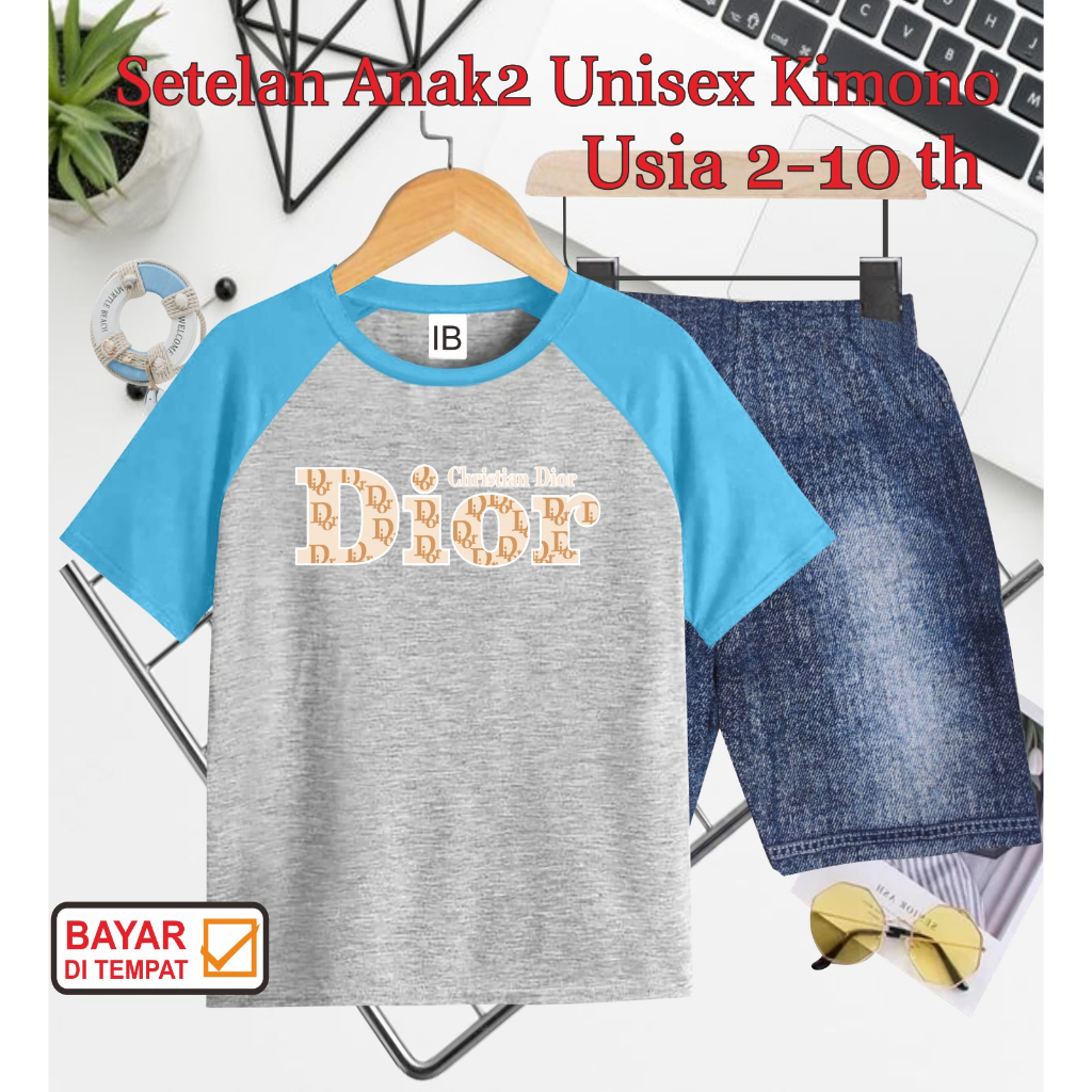 ((IB))SETELAN ANAK2 UNISEX KIMONO SEMI JEANS/D10R DIGITAL SABLON