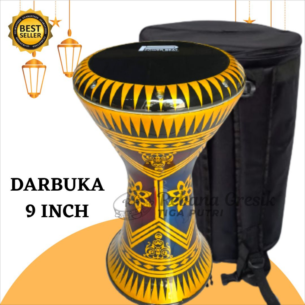 Darbuka Almunium cor ukuran 9 in mika powerbeet sombaty