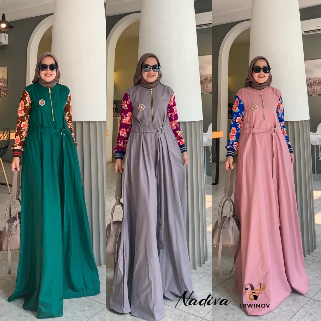 T692 NADIVA DRESS GAMIS WANITA MUSLIMAH KEKINIAN VIRAL ORIGINAL REAL PICT GOOD QUALITY MEWAH TERMURA